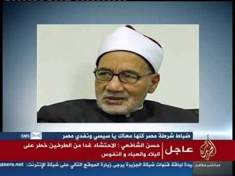 بيان د حسن الشافعى بشأن دعوة السيسى الشعب للاحتشاد و التفويض