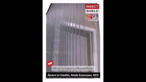 Pleated Mosquito net With white Component