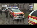 Вертолет с руководством МВД Украины разбился в Броварах: видео с места катастрофы