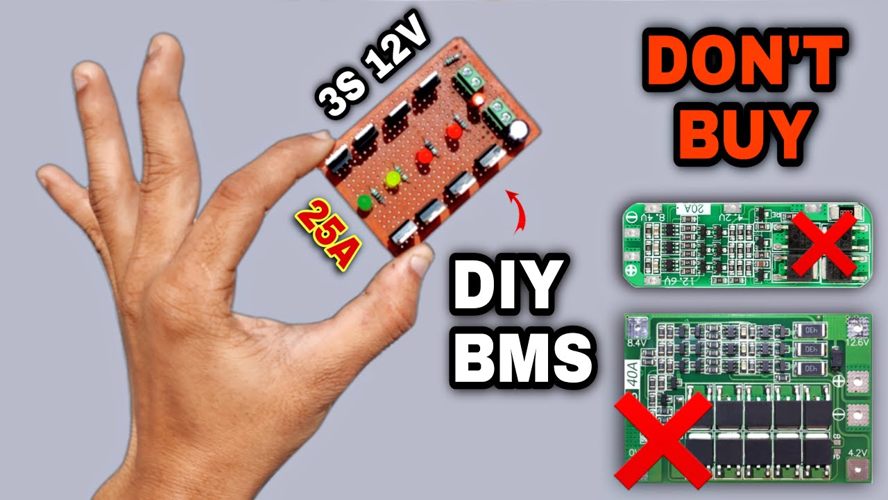 How To Make 12V 3S 25A Battery BMS Full Circuit Diagram Explain