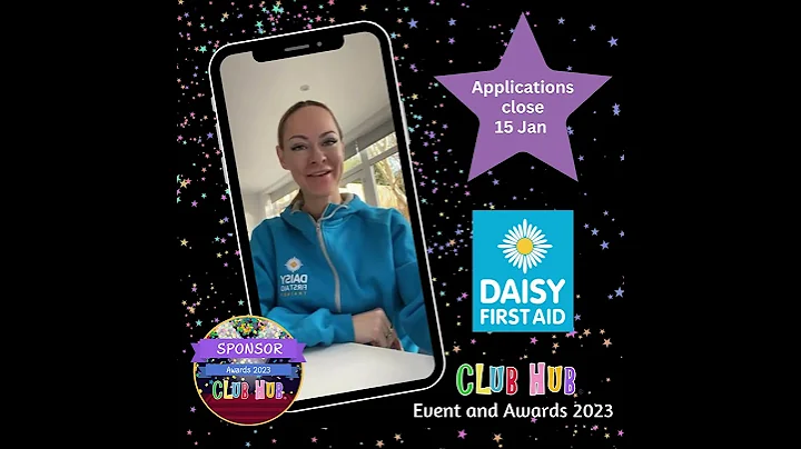 Jenni Dunman from Daisy First Aid - Club Hub Awards 2023