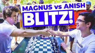 EXCITING STREET CHESS Magnus Carlsen vs Anish Giri