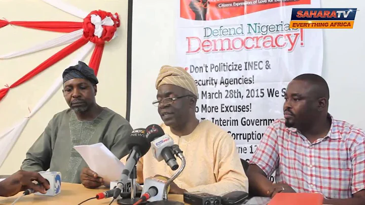 Nigerians United For Democracy Hold Press Conference To Warn Jonathan Against Tenure Extension