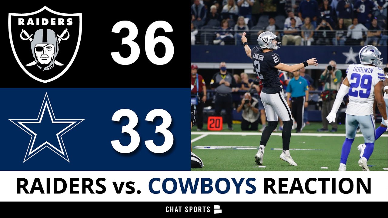 Raiders vs Cowboys PostGame + Derek Carr & Daniel Carlson Highlights