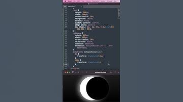 Solar Eclipse HTML CSS 🌑
