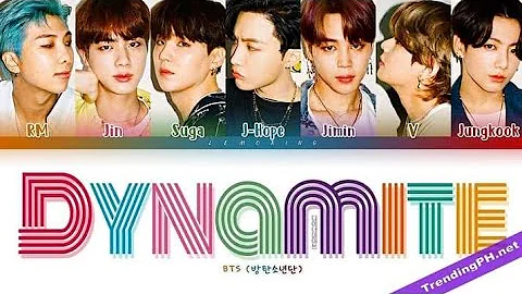 BTS Dynamite Lyrics (방탄소년단 Dynamite 가사) [Color Coded Lyrics/Eng]