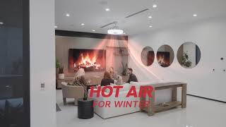 Skyfan And Turbo Heater - Year Round Comfort With A Fan That Can Both Heat And Cool Your Space