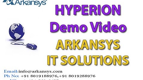 HYPERION ONLINE TRAINING Videos  | Financial Management Training Classes Demo | Overview