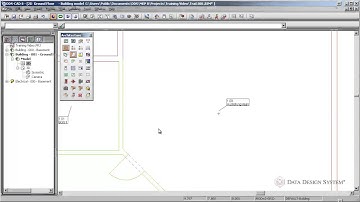 DDS CAD Insert room text manual and automatic
