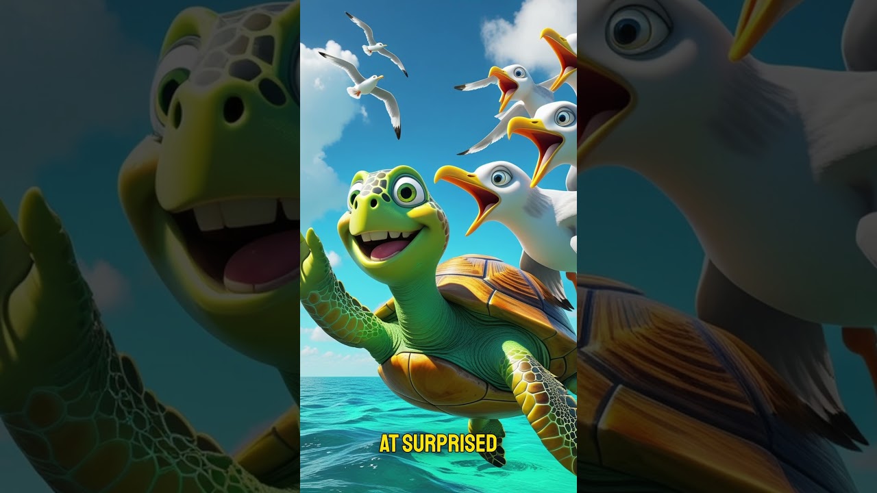 🐢✨ The Turtle Who Rode a Rainbow Rocket 🌈🚀