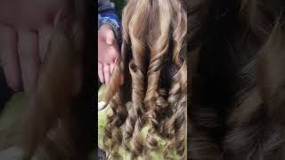 Hair curls for beginers |easy hair style |how to curls at home highlightsshorts makeup 2023