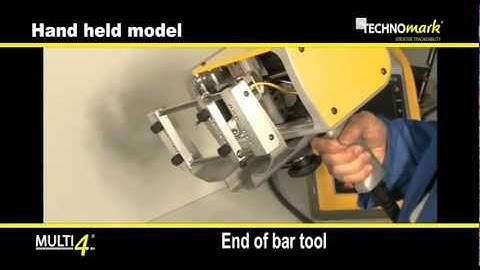Technomark: new generation of "Multi4 HAND-HELD" dot peen marking machine!