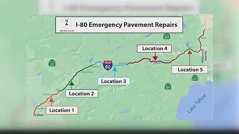 Construction to cause possible delays on I-80 in Nevada, Sierra counties
