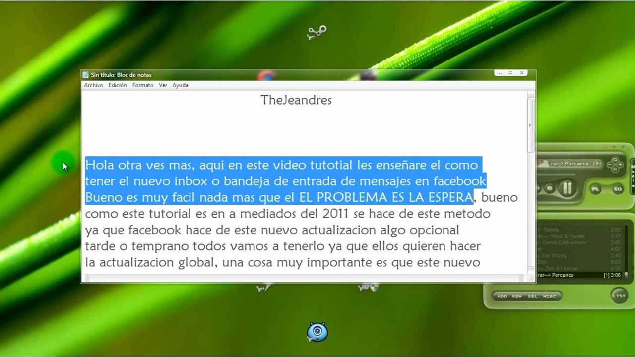 Como obtener el nuevo inbox de Facebook 2011 YouTube