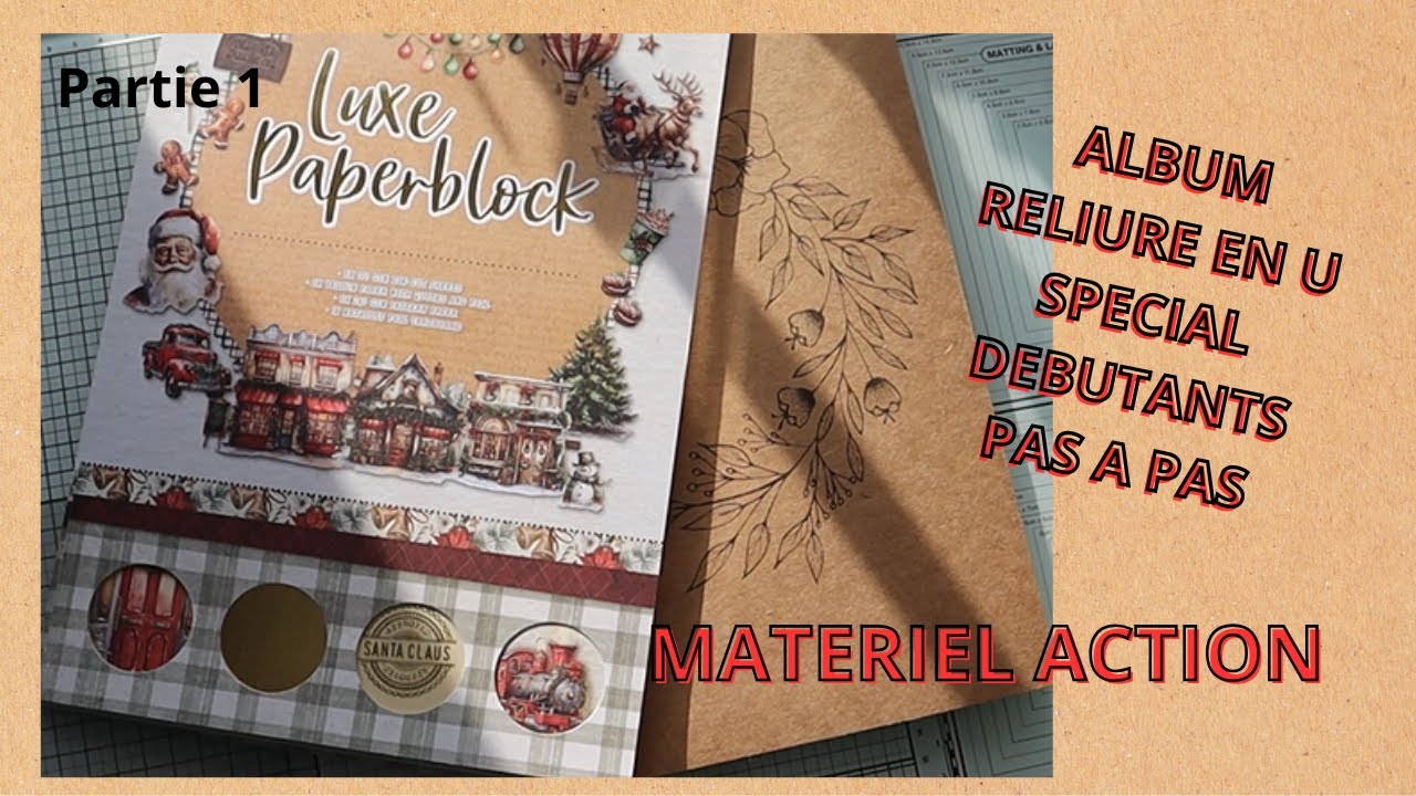 Album reliure en U partie 1 spécial débutants#album #action #faitmain #scrapbooking