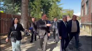 Сергей Назаров посетил строительство одной из самых больших школ в Цхинвали