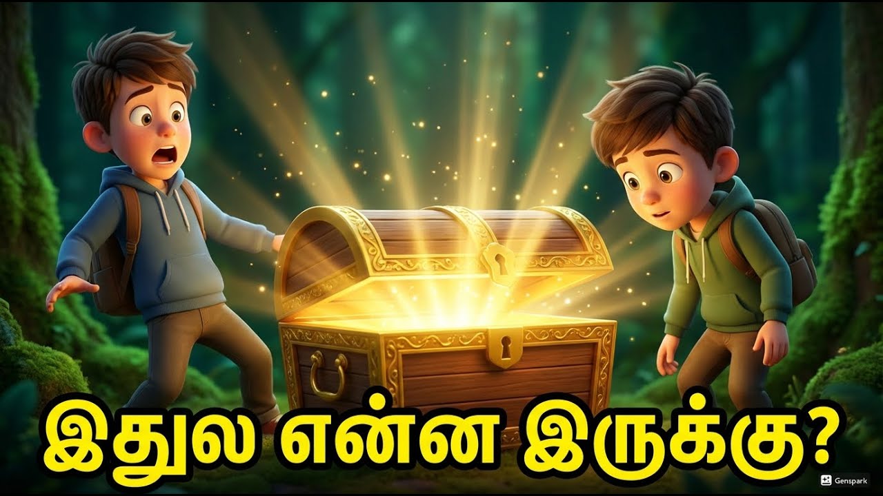 புதையல் காட்டின் ரகசியம் | இந்த பெட்டிக்குள்ள என்ன இருக்கு? 😲 | Kids Cartoon Tamil Story