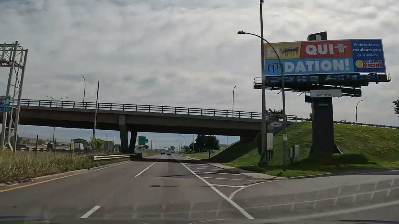 Montreal City Drive Dorval to Old Montreal Part 1 YouTube