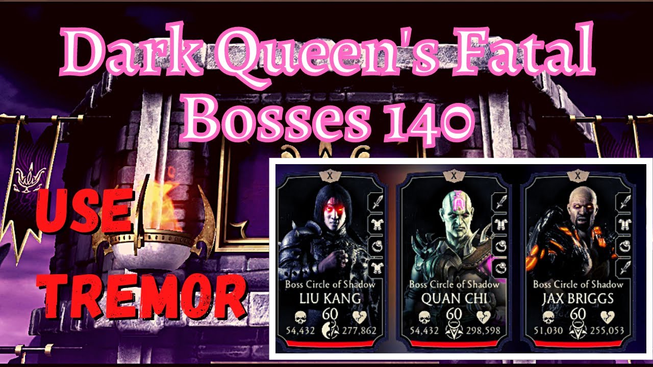 Dark Queen's Fatal Tower Boss Battle 140. Tremor is the Key. MK Mobile Gameplay Walkthrough