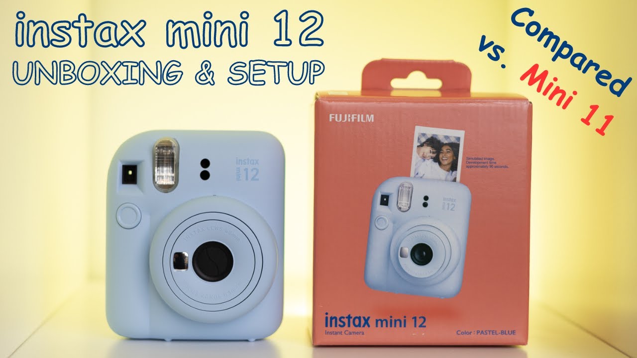 Fujifilm Instax Mini 12 Unboxing Setup & COMPARED to Mini 11 