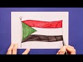 How to draw the Flag of Sudan