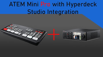 Hyperdeck Studio Integration with ATEM + Companion