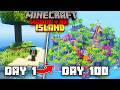I Survived 100 Days on a Deserted Island in Minecraft Hardcore!