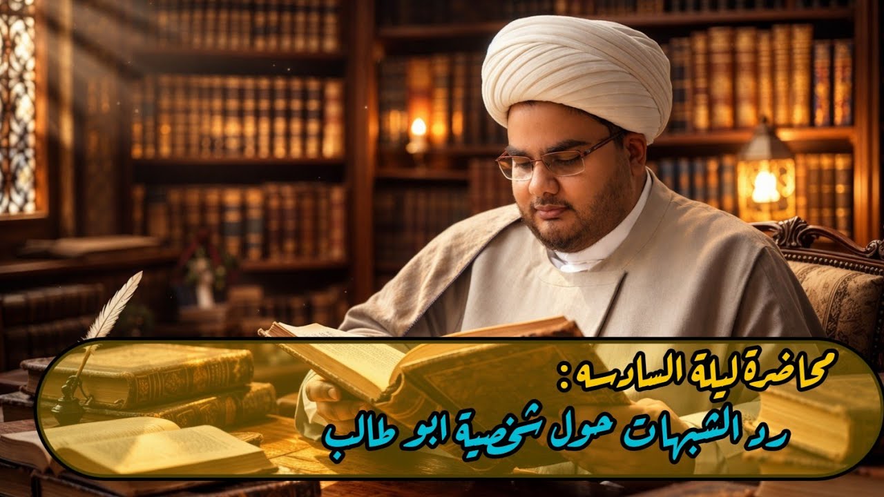 محاضرة ليلة السادسه من شهر رمضان ١٤٤٧ تحت عنوان رد الشبهات حول شخصية ابوطالب