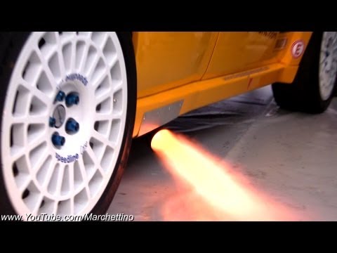 Lancia Delta HUGE Anti-Lag Flames & Backfire!