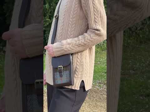 Harris Tweed Cross Body Bag Brown Macleod