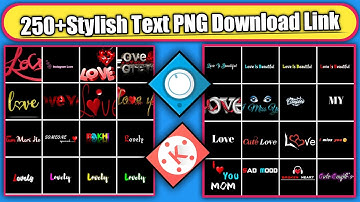 250+Stylish PNG Text Collection || Avee Player PNG Text Download Link || Colorful Text Collection