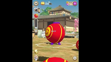 Clumsy ninja training session with (RED STAR) ball