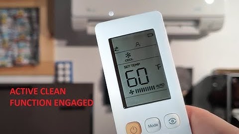 How to engage active clean function/self clean Senville AURA mini split heat pump
