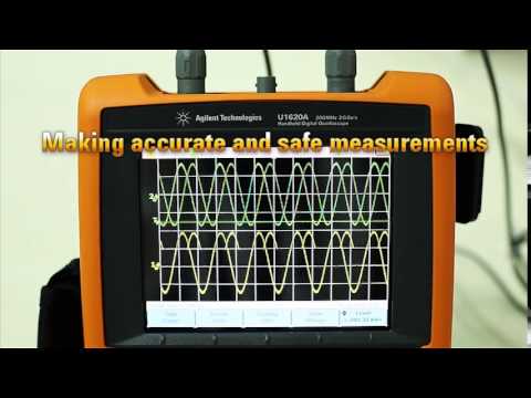 U1610A-U1620A Handheld Oscilloscope Demo