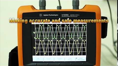 U1610A-U1620A Handheld Oscilloscope Demo