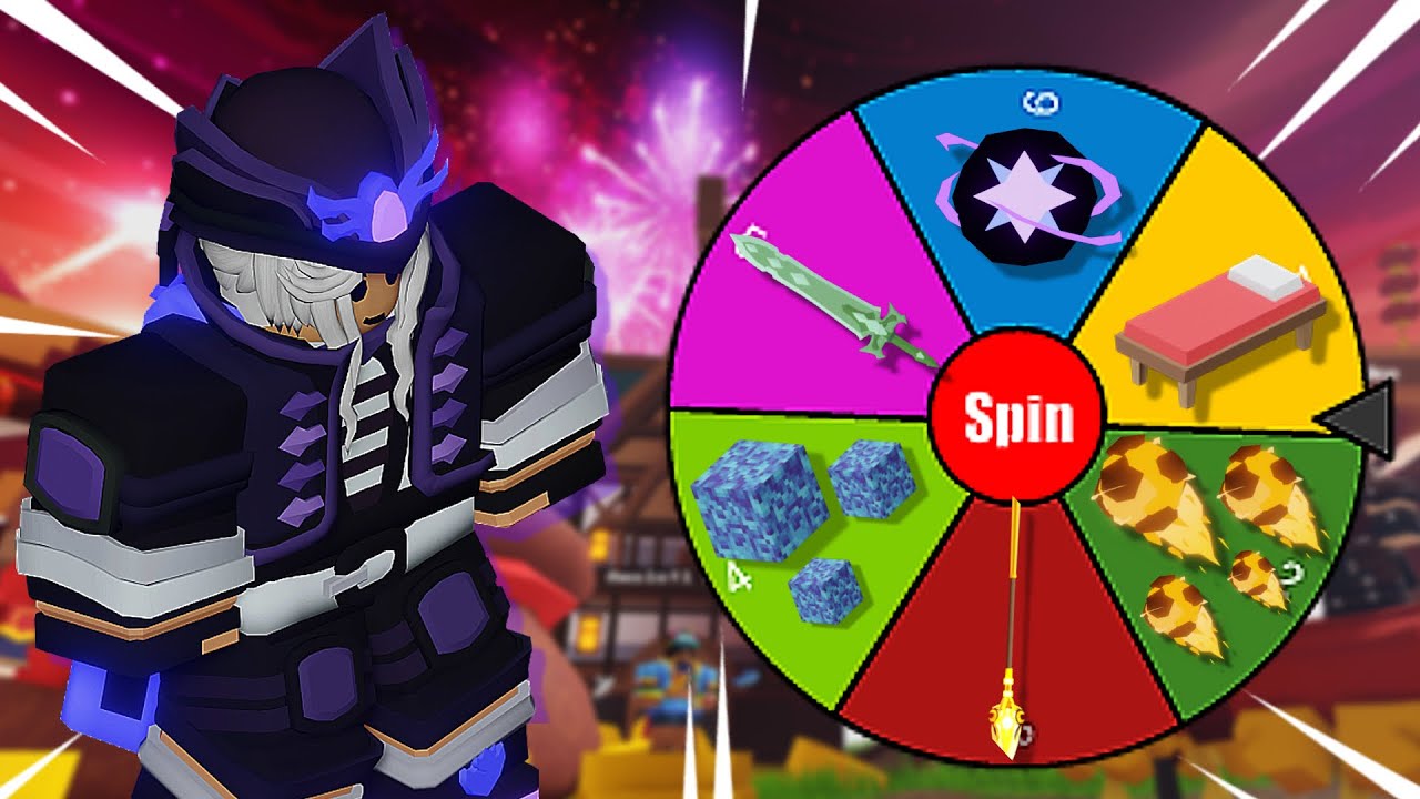 Spinning Wheel Decides The Challenge (Roblox Bedwars) YouTube