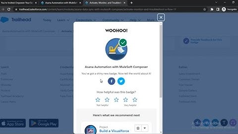 Activate, Monitor, and Troubleshoot a Flow | Asana Automation with MuleSoft Composer -SalesforceQUIZ