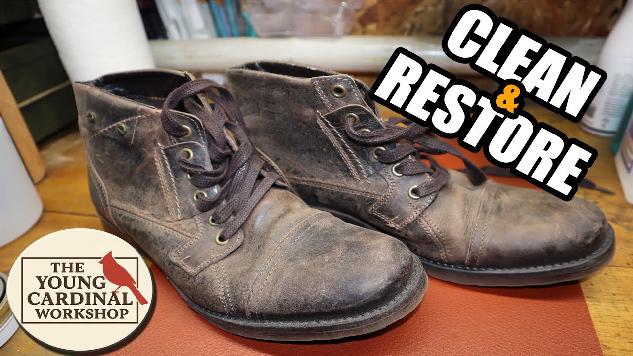 Cleaning and Restoring Some Old Bullboxer Boots