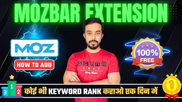How to Add Mozbar Extension in Chrome | How to Use Mozbar Free | Mozbar Chrome Extension