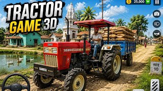 Farming Tractor 🌾|swarj with Cultivater|Pickup loading|Mahindra withThreser#androidgameplay #gaming  screenshot 3