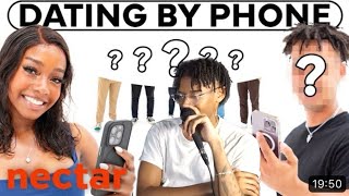 Shawn Cee Reacts To nectar - blind dating men by going through their phones | vs 1