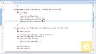 Java : Tri de Fusion