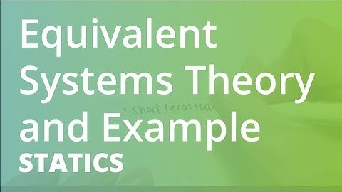 Equivalent Systems Theory and Example | Statics