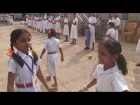 Extra Co Curricular Activities Students Playing Limbu Chamacha MHPS Khairwad