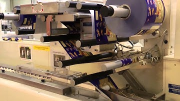 Domino Printing: V320i thermal transfer overprinting onto flexible biscuit packaging