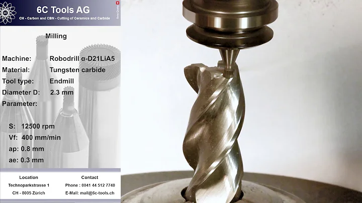 Milling a tungsten carbide milling tool with a PCD Endmill