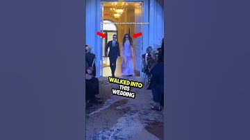 This is the best wedding entry ever 😯