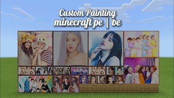 How to make custom Painting for minecraft pe / be | Ja