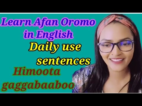 Learn Afan Oromo Learn Afan Oromo In Amharic Oromo Language Oromo Kemo Tube