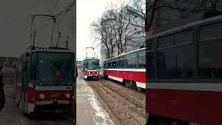 Tatra T6A5 trams #shorts #tram